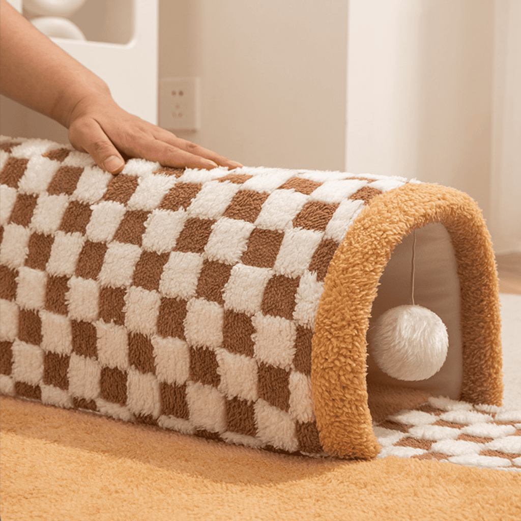 Washable & CozyAll-Season Cat Tunnel Bed