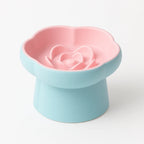Ceramic Slow Feeder Pet Bowl – Blue