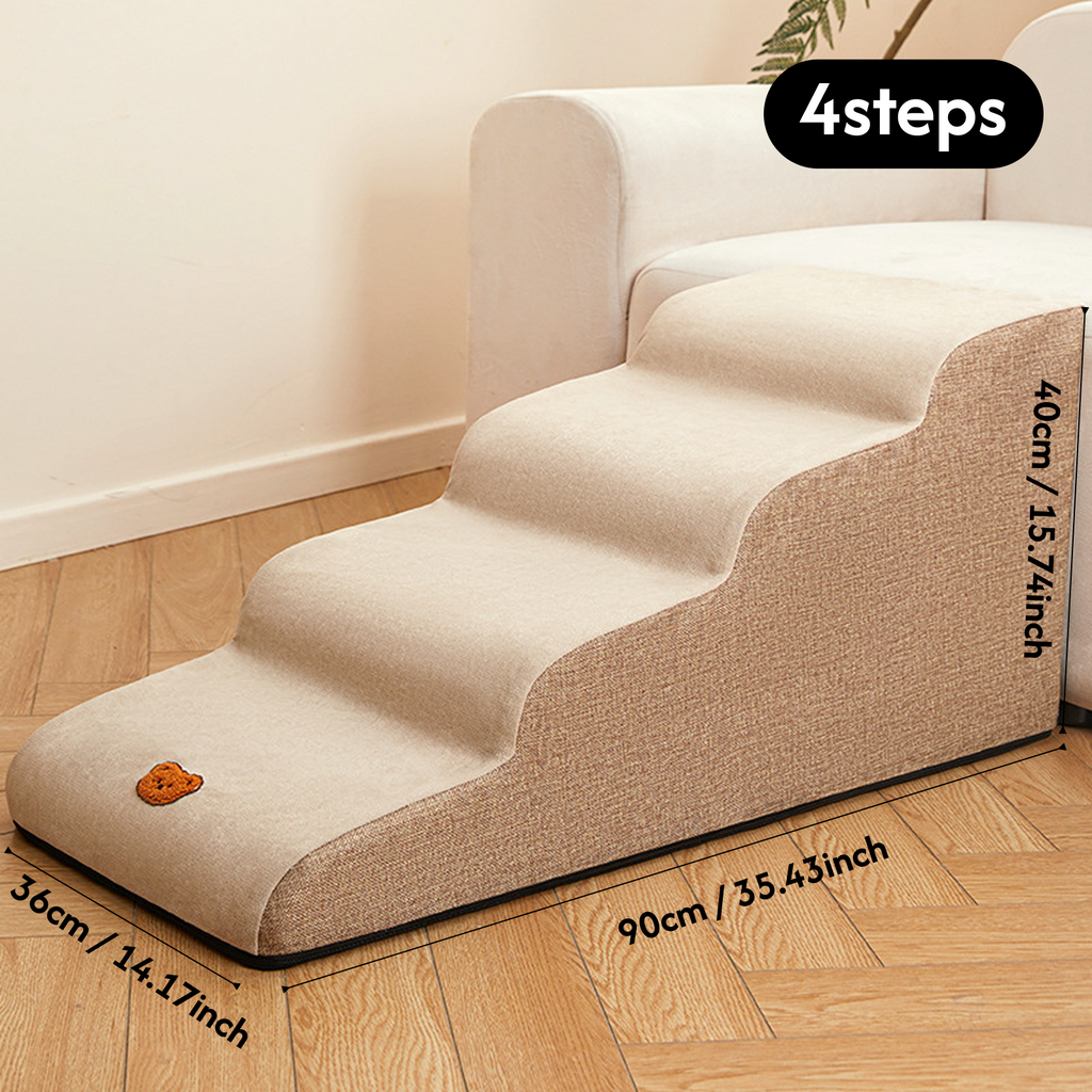 Removable Washable Dog Steps pet Stair Steps for Dogs for Small, Senior