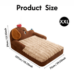 Cozy Plush Nest Dachshund-Shaped Washable dog Bed