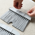 Automatic cleaning cat door brush for litter box entrance