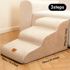 Removable Washable Dog Steps pet Stair Steps for Dogs for Small, Senior