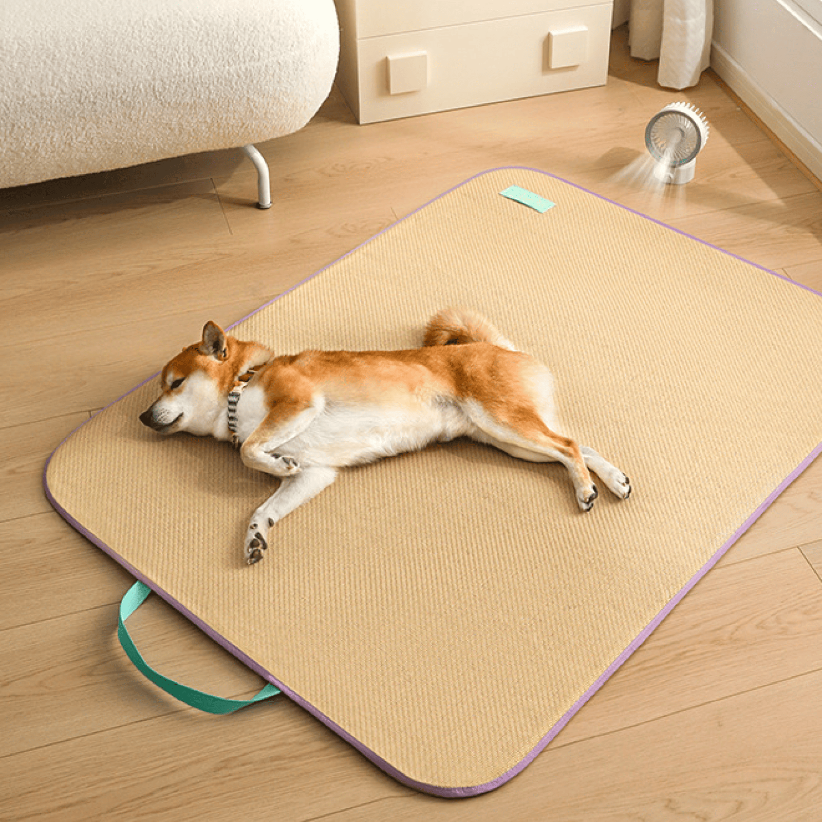 Cooling Rattan Pet Mat for All Seasons – Breathable, Durable & Perfect for Dogs and Cats