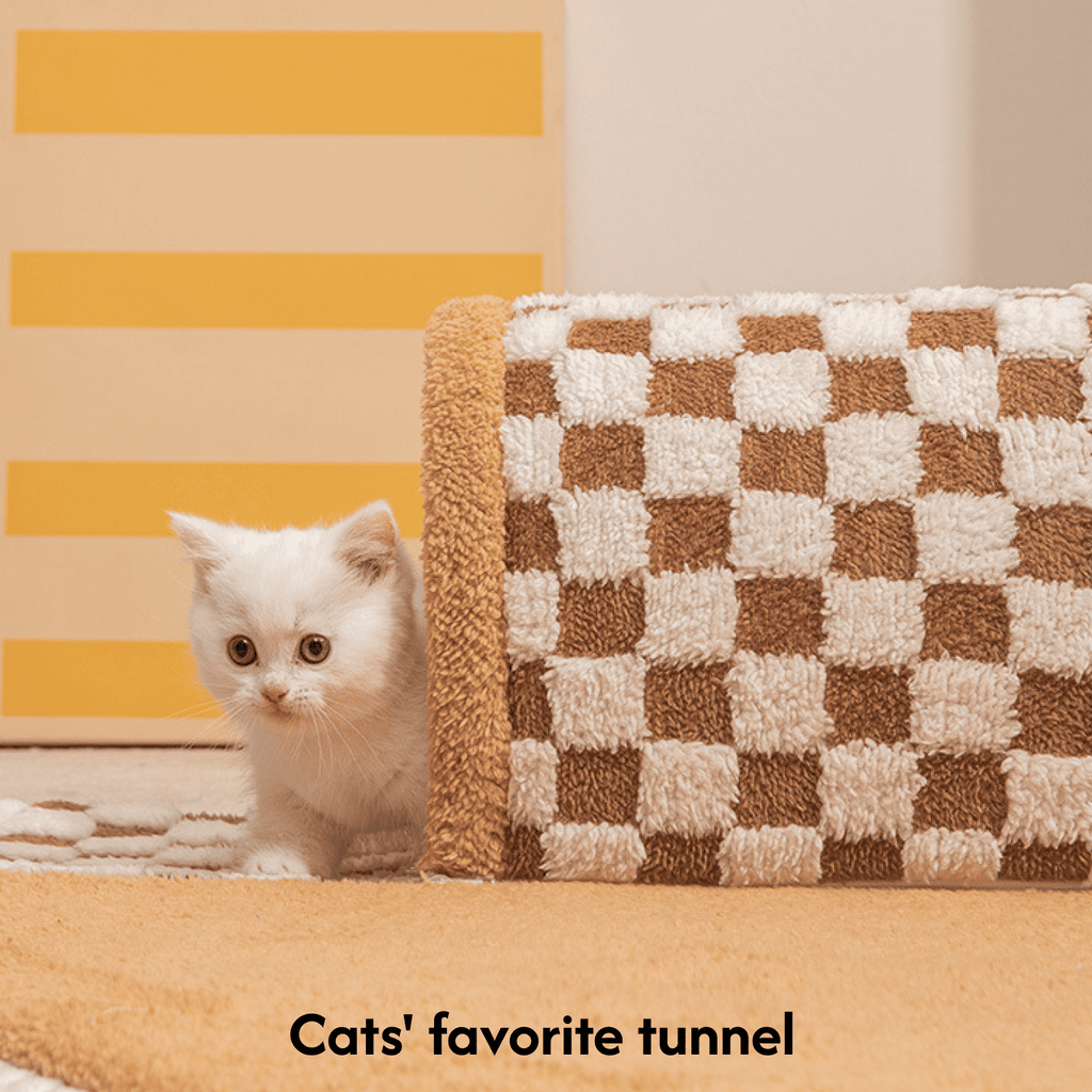 Washable & CozyAll-Season Cat Tunnel Bed
