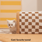 Washable & CozyAll-Season Cat Tunnel Bed