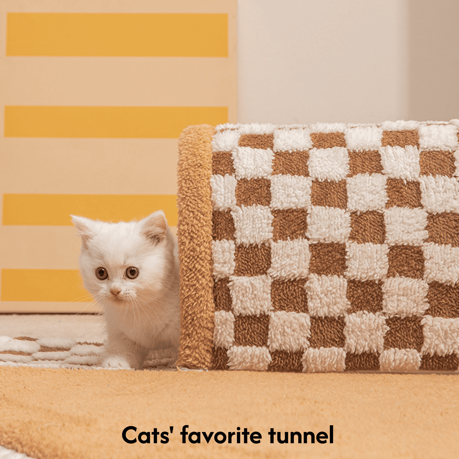 Washable & CozyAll-Season Cat Tunnel Bed