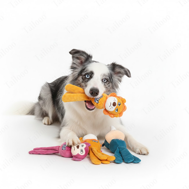 Rock Lion——Rock Zoo Squeaky Plush Dog Toy Main Image