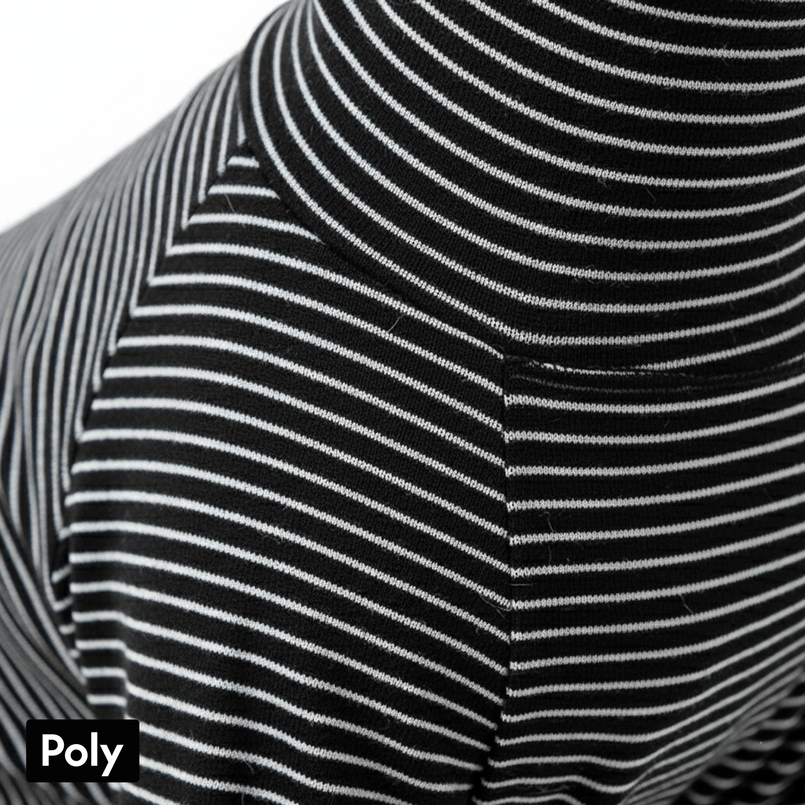 Striped Pet Turtleneck Outfit – Soft Everyday Wear for Dogs & Cats, Black/White
