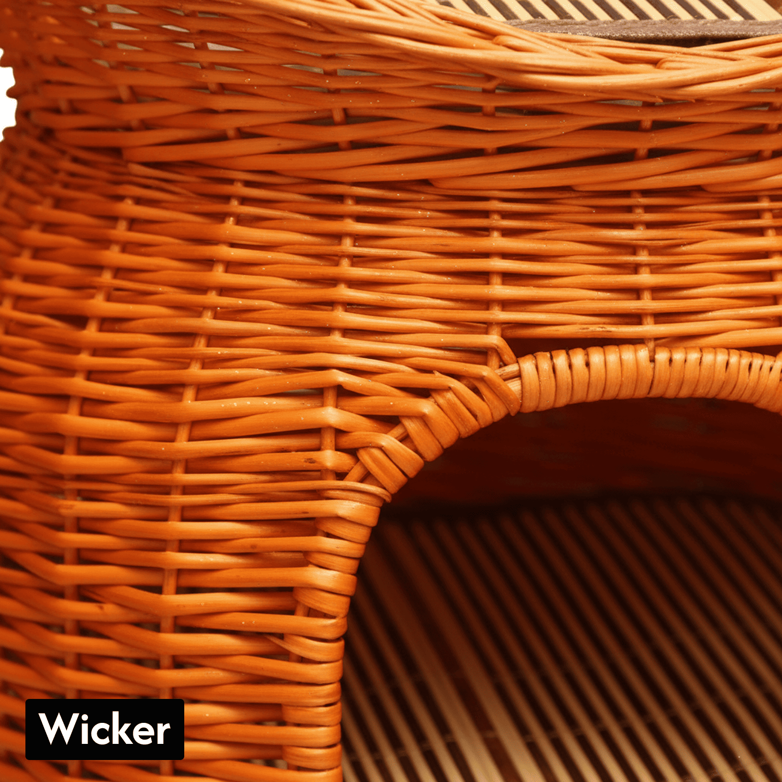 Handwoven Rattan Cat House – Two-Tier Natural Wicker Bed for Multiple Cats | Eco-Friendly Pet Furniture