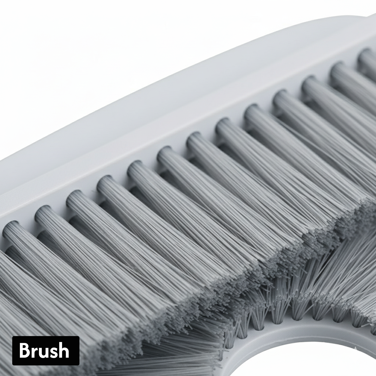 Automatic cleaning cat door brush for litter box entrance