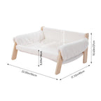Luxury Wooden Frame Pet Sofa Bed, Suitable for Cats and Dogs