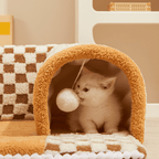 Washable & CozyAll-Season Cat Tunnel Bed