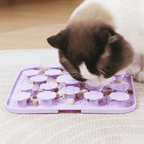 Flower-shaped silicone dog sniffing bowl