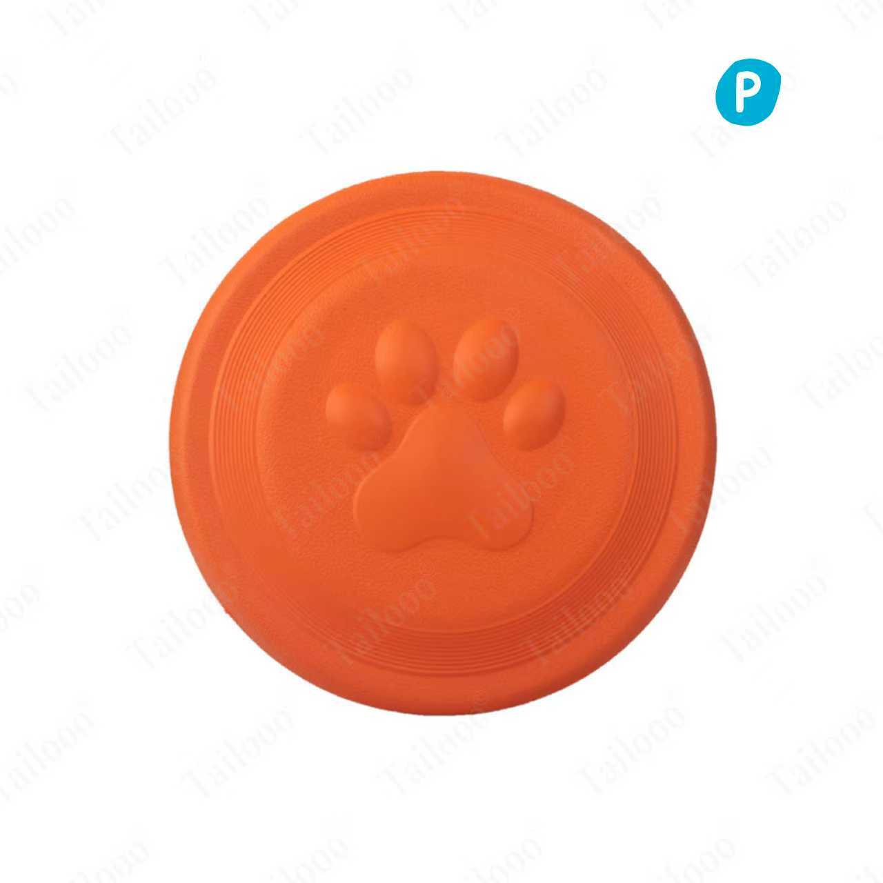 Soft Durable Frisbee Dog Toy – Orange
