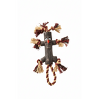 Durable Natural Rubber Dog Chew Toy with Rope