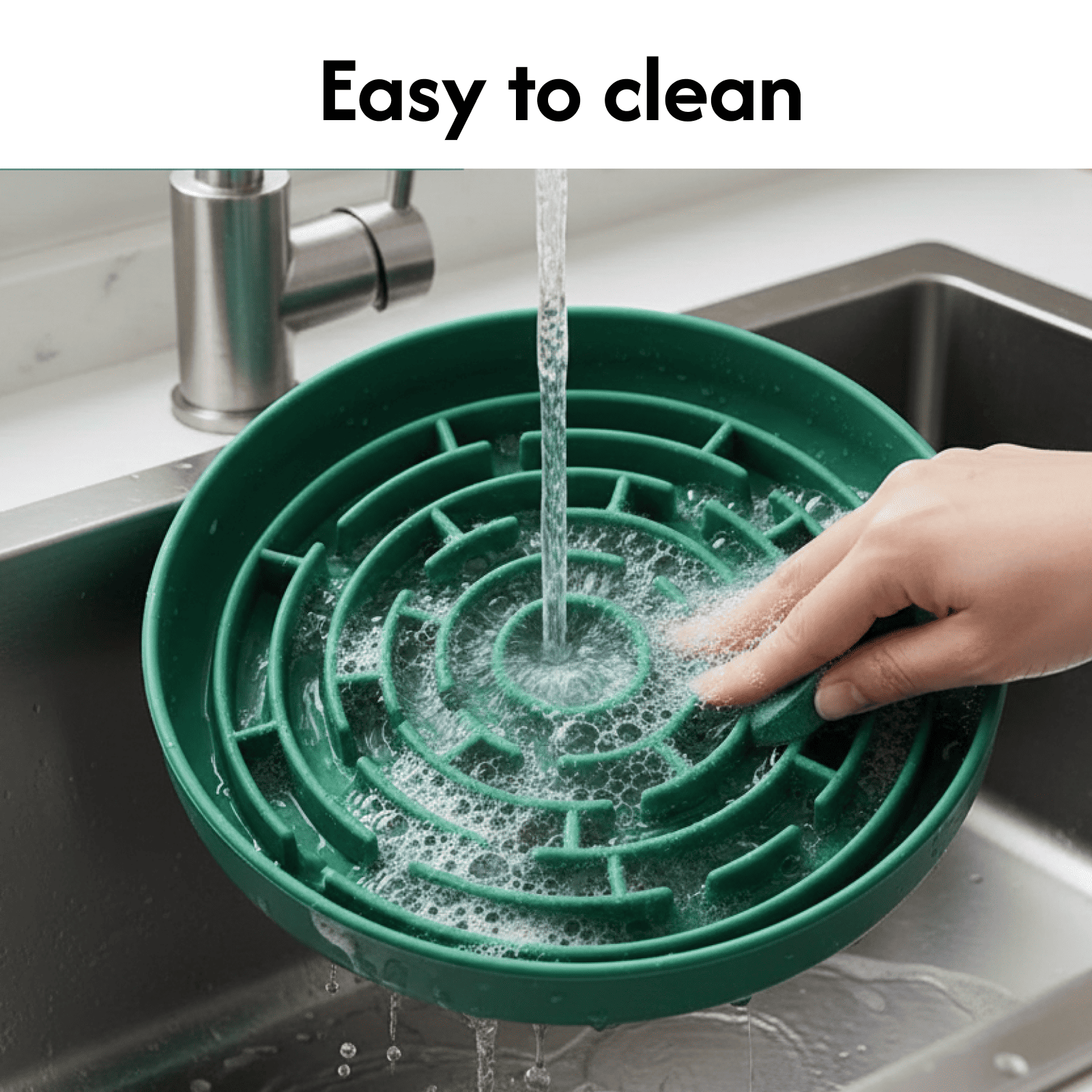 Non-Slip Maze Silicone Dog Slow Feeder Bowl