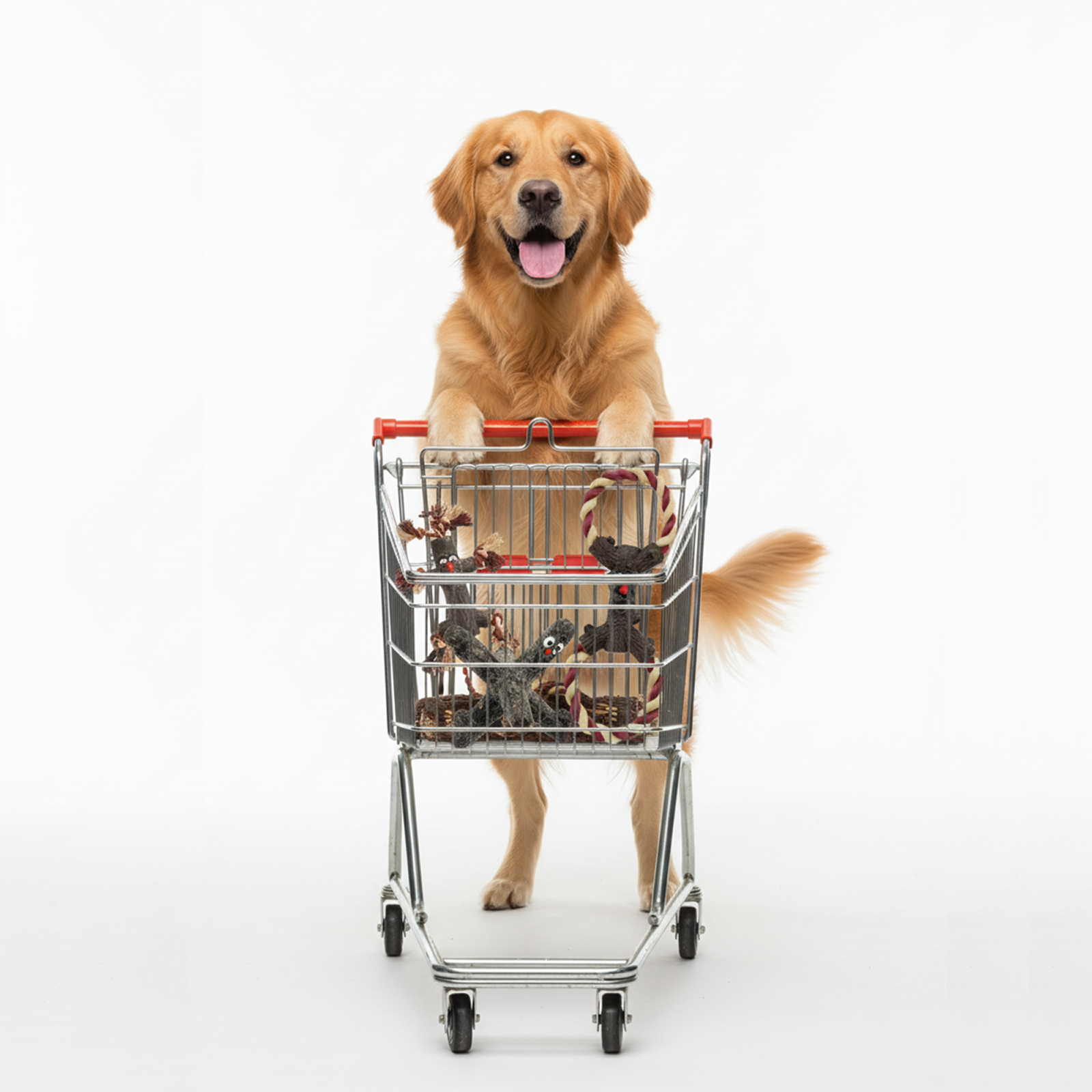 Durable Natural Rubber Dog Chew Toy with Rope