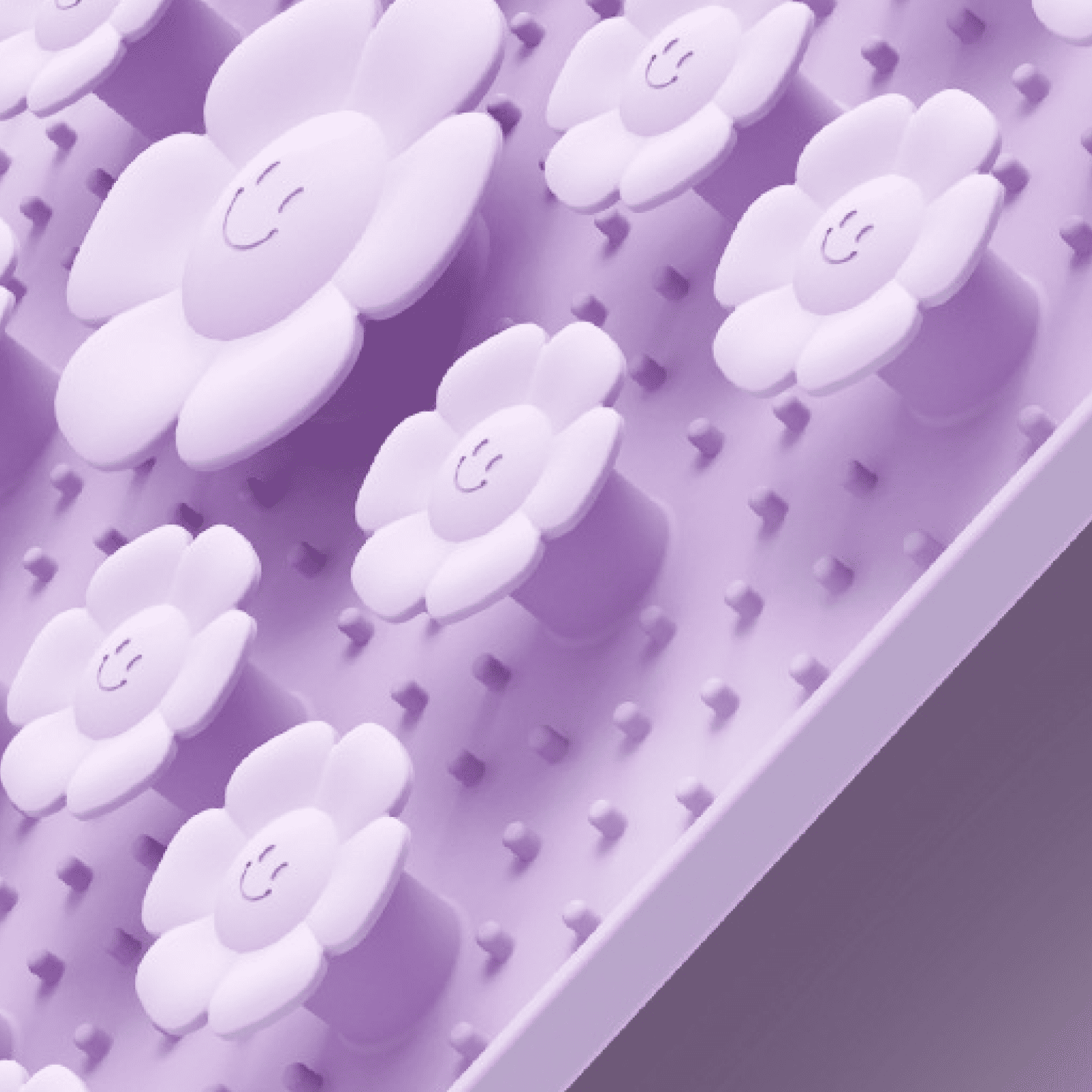 Flower-shaped silicone dog sniffing bowl