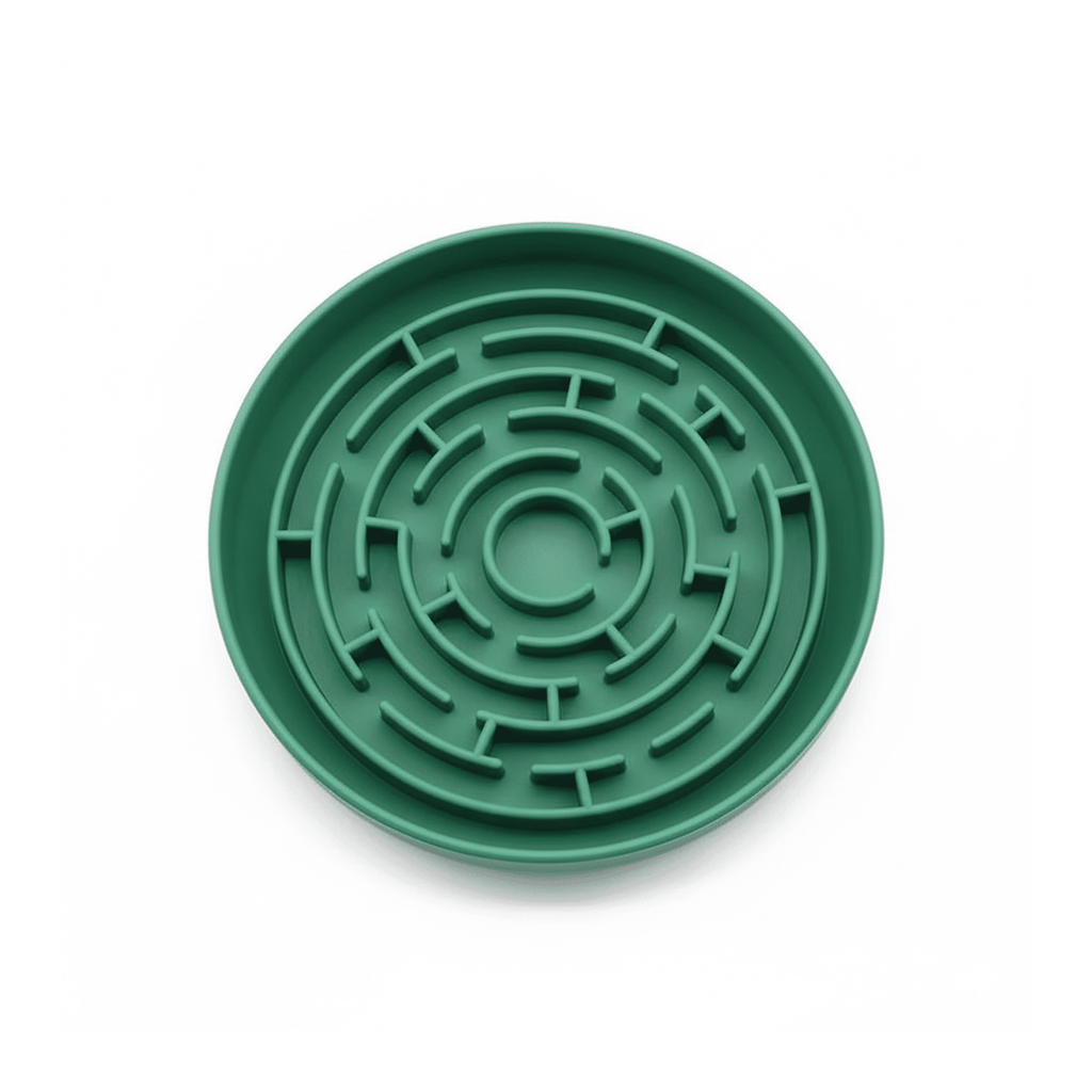 Non-Slip Maze Silicone Dog Slow Feeder Bowl