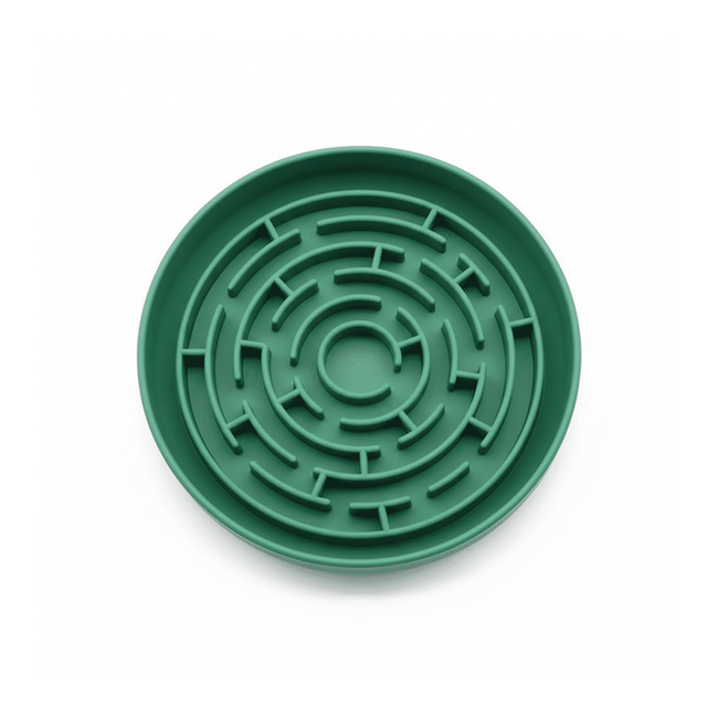 Non-Slip Maze Silicone Dog Slow Feeder Bowl Hover Image