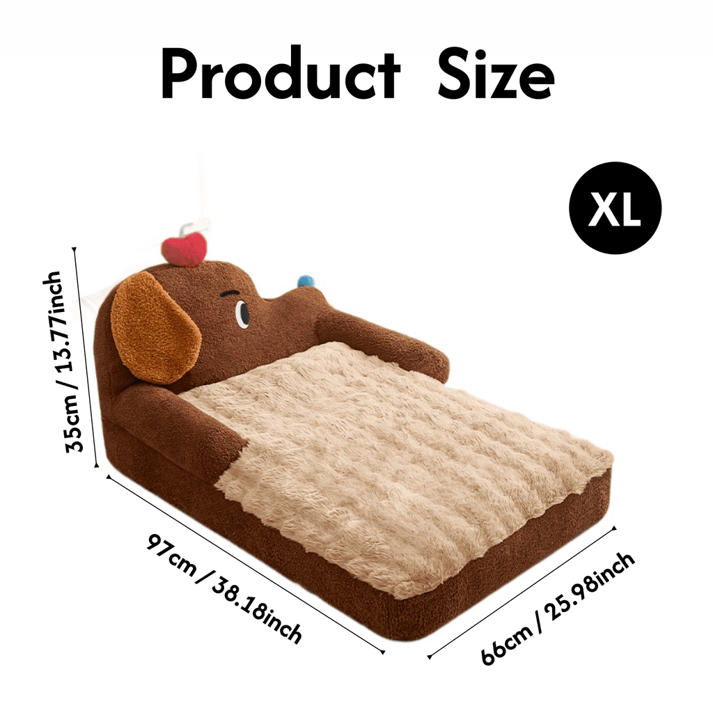 Cozy Plush Nest Dachshund-Shaped Washable dog Bed