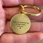 Custom Engraved Brass Pet ID Tag – Personalized Dog & Cat Collar Pendant