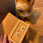 Custom Engraved Brass Pet ID Tag – Personalized Dog & Cat Collar Pendant