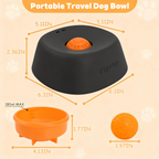 Black spill-proof slow-feeding spherical licking bowl
