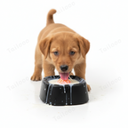 Black spill-proof slow-feeding spherical licking bowl