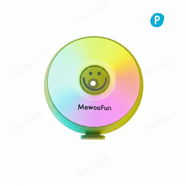 Round rechargeable waterproof dog walking lights Hover Image