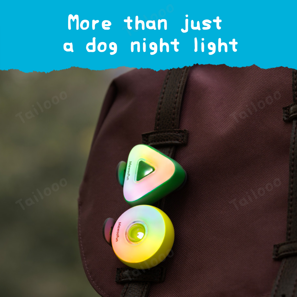 Triangular rechargeable waterproof dog walking lights