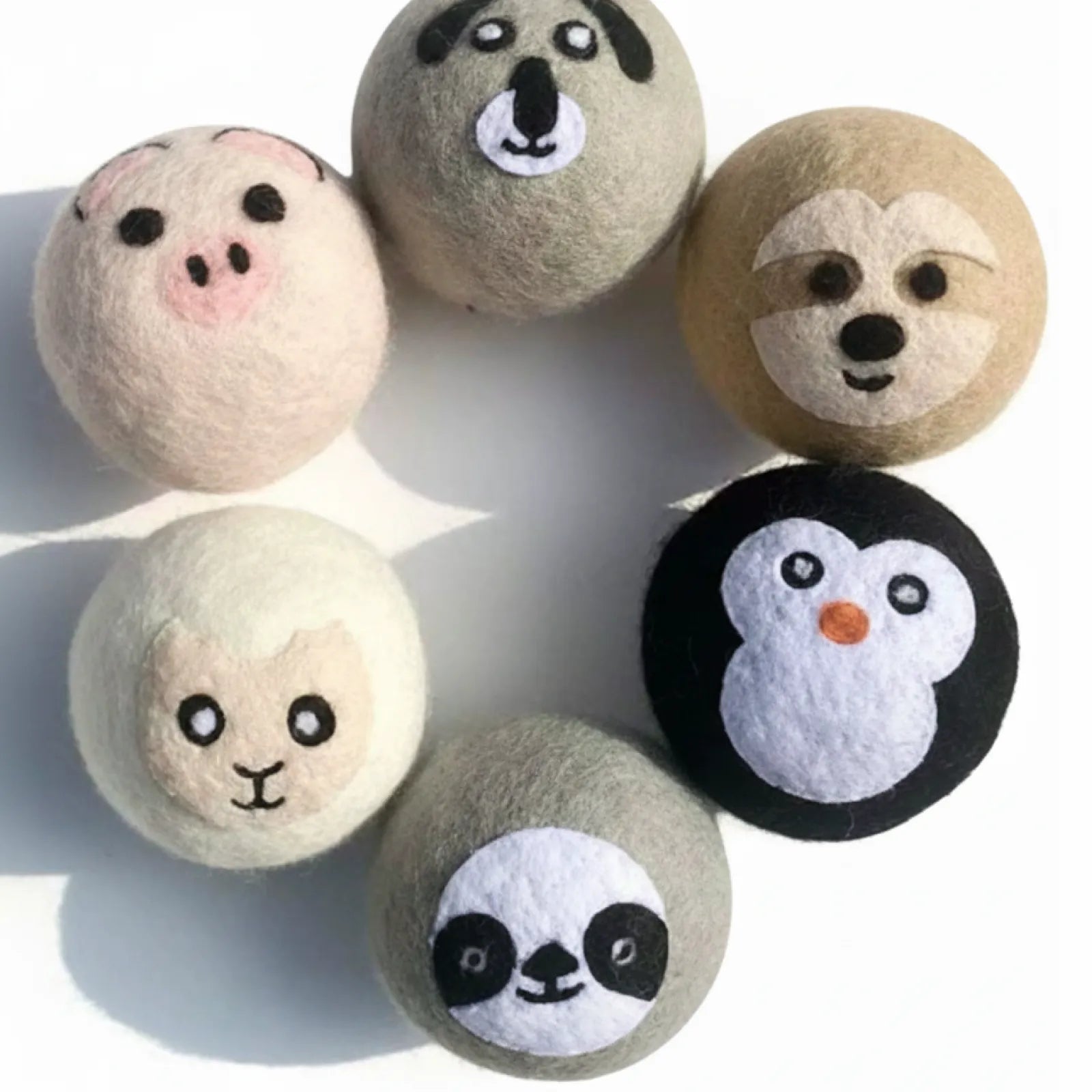 Safe & Durable Play Balls Natural Wool Felt Balls for Cats & Dogs