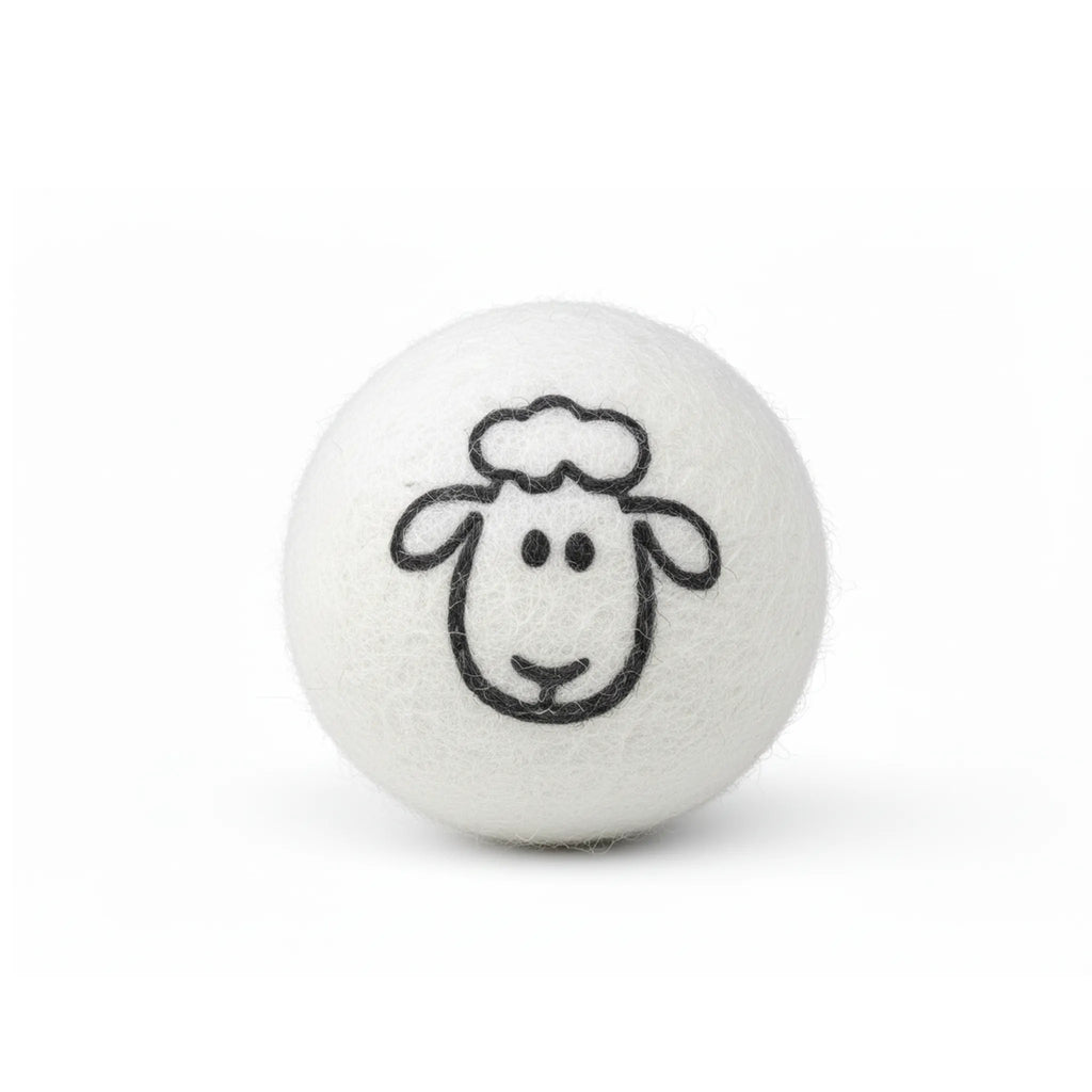 Safe & Durable Play Balls Natural Wool Felt Balls for Cats & Dogs