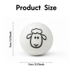 Safe & Durable Play Balls Natural Wool Felt Balls for Cats & Dogs