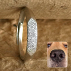 Personalized Pet Nose Print Ring – Custom Dog & Cat Memorial Jewelry