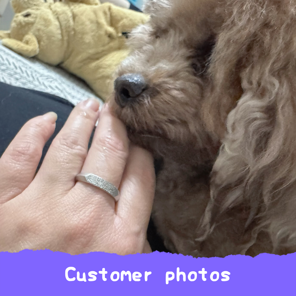 Personalized Pet Nose Print Ring – Custom Dog & Cat Memorial Jewelry