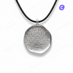 Personalized Pet Nose Print Coin Pendant – Custom Dog & Cat Memorial Jewelry