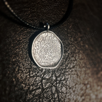 Personalized Pet Nose Print Coin Pendant – Custom Dog & Cat Memorial Jewelry