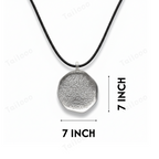 Personalized Pet Nose Print Coin Pendant – Custom Dog & Cat Memorial Jewelry