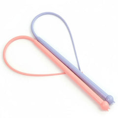Interactive Silicone Cat Wand Toy – Durable Teaser Stick with Replaceable Head for Indoor Cats & Kittens