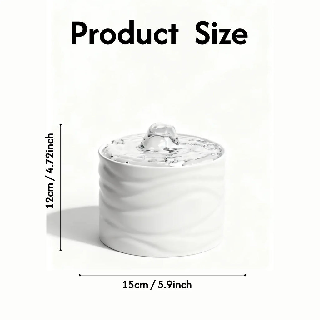 Automatic Ceramic Pet Water Fountain for Cat & Dog
