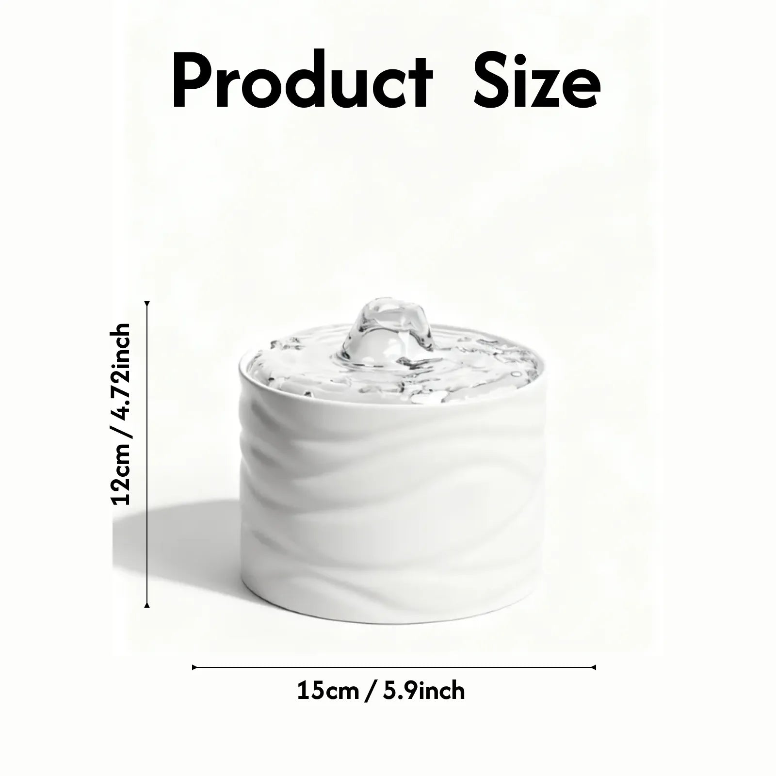 Automatic Ceramic Pet Water Fountain for Cat & Dog