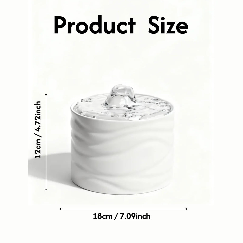 Automatic Ceramic Pet Water Fountain for Cat & Dog