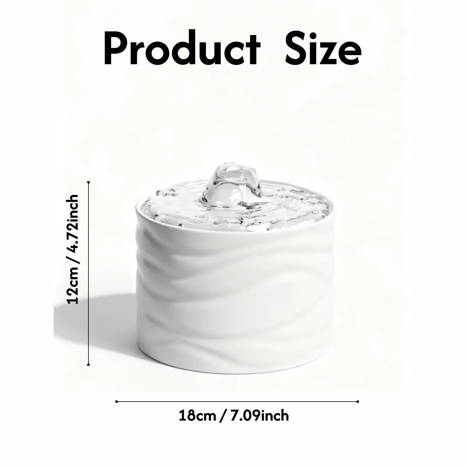 Automatic Ceramic Pet Water Fountain for Cat & Dog