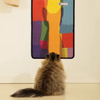 Wall-mounted, wear-resistant, non-shedding sisal cat scratching board