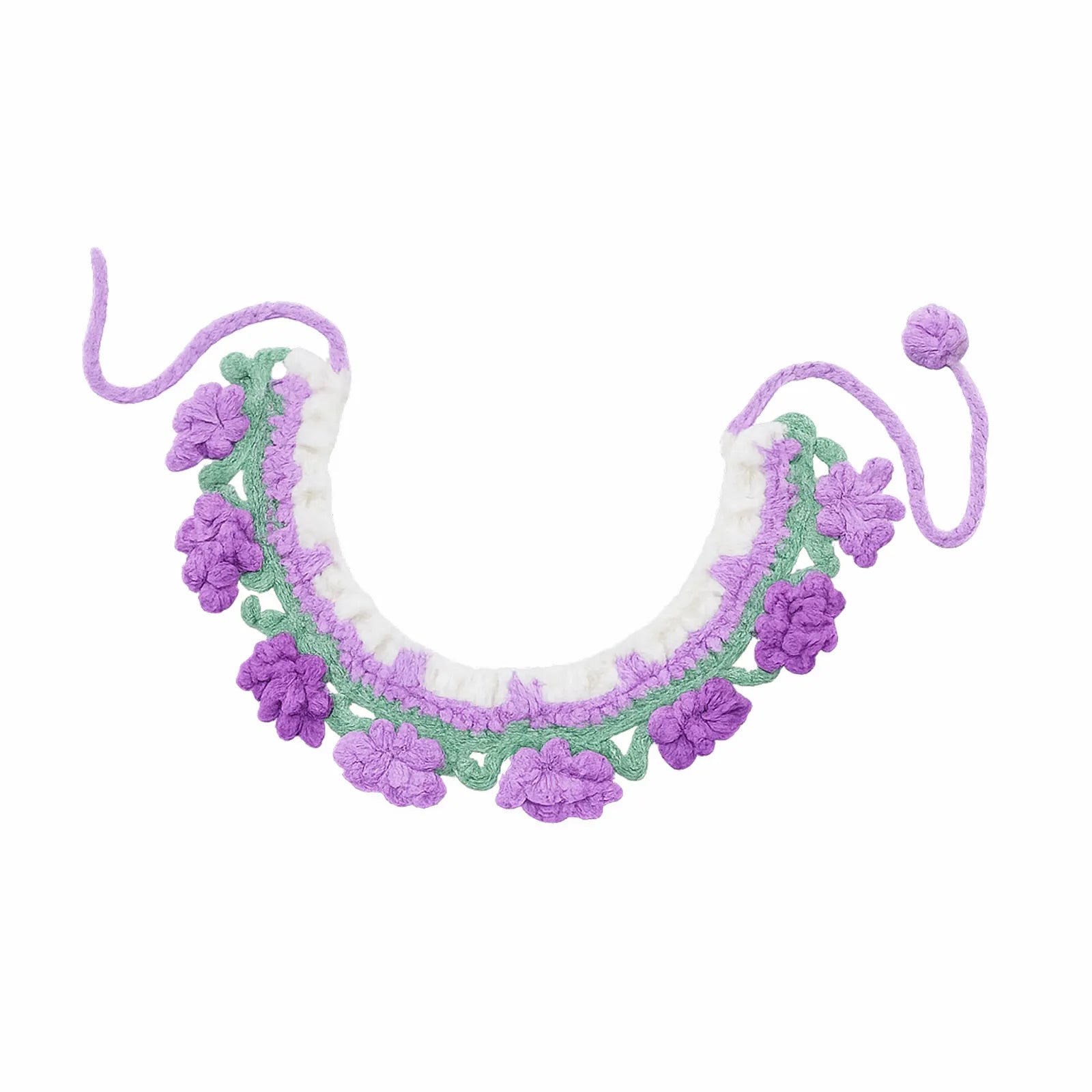 Handmade Cotton Crochet Pet Collar