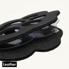 Leather Pet Hair Keepsake Keychain