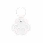 Leather Pet Hair Keepsake Keychain