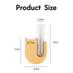 Wooden Cat Whisker Keepsake Holder with Glass Tube