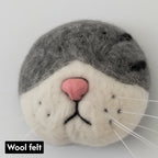 Felt Cat Whisker Keepsake Holder & Fridge Magnet